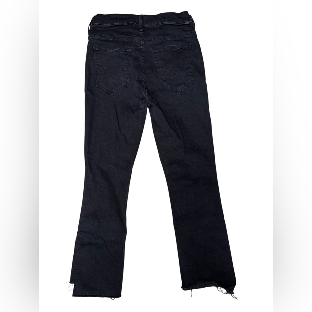 MOTHER The Insider Mid-Rise Crop Step Fray Jeans - Picture 9 of 9